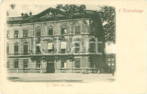 Cartolina originale da collezione 1900 ca DEN HAAG /  S GRAVENHAGE Hotel DES INDES Cartolina ANIMATA FP NV 1