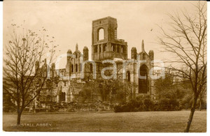Cartolina originale da collezione 1908 LEEDS UK Kirkstall Abbey VINTAGE postcard 1