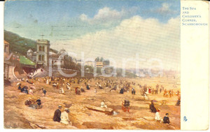 Cartolina originale da collezione 1904 SCARBOROUGH UK The Spa and children s corner Cartolina ILLUSTRATA 1