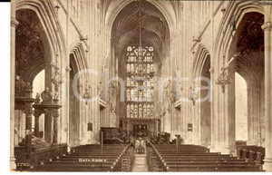 Cartolina originale da collezione 1911 BATH UK Interno dell abbazia Cartolina postale VINTAGE FP VG 1