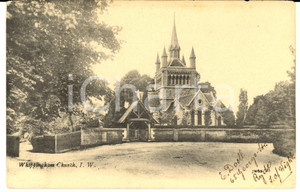 Cartolina originale da collezione 1904 WIPPINGHAM UK Saint Mildred s Church VINTAGE postcard 1