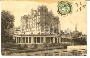 Cartolina originale da collezione 1908 BATH UK Empire Hotel Cartolina postale VINTAGE FP VG 1