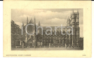 Cartolina originale da collezione 1908 LONDON UK Westminster Abbey VINTAGE postcard 1