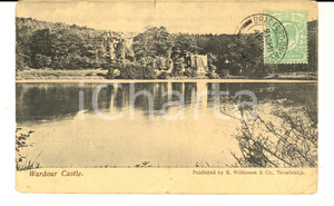 Cartolina originale da collezione 1911 WARDOUR CASTLE UK Veduta panoramica  Cartolina postale VINTAGE FP VG 1