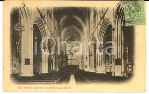 Cartolina originale da collezione 1911 BATH UK Interno dell abbazia lato Est  Cartolina postale VINTAGE 1