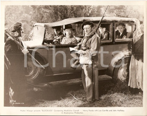 Fotografia d epoca originale 1938 BLOCKADE Vladimir SOKOLOFF  Madeleine CARROLL fermati dai briganti Foto 1