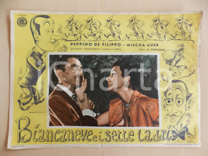 Materiale pubblicitario d’epoca 1949 BIANCANEVE E I SETTE LADRI Silvana PAMPANINI Mischa AUER Locandina 1