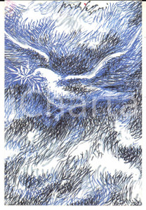 Cartolina originale da collezione 24/ 1983 Cartolina Pericle FAZZINI Teodoro MONETA Edizione numerata nÂ°122 1