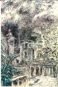 Cartolina originale da collezione 34/1983 Cartolina Pericle FAZZINI Convento MICHETTI Ed. numerata nÂ°0026 1