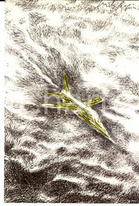 Cartolina originale da collezione 16/1983 Cartolina Pericle FAZZINI Costruzioni aeronautiche Ed. numerata nÂ°0026 1