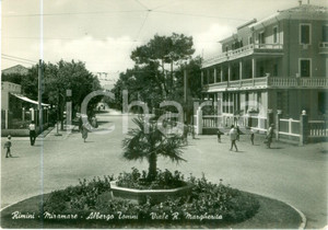 Cartolina originale da collezione 1965 RIMINI MIRAMARE Albergo TONINI Viale Regina MARGHERITA Cartolina ANIMATA FG 1