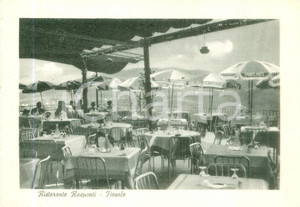 Cartolina originale da collezione 1955 ca FIESOLE FI Terrazza del Ristorante RASPANTI a BORGUNTO Cartolina FG NV 1