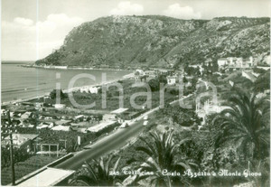 Cartolina originale da collezione 1968 TERRACINA LT Costa Azzurra e Monte GIOVE Cartolina FG VG 1
