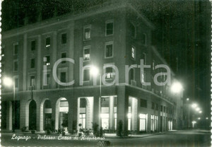 Cartolina originale da collezione 1956 LEGNAGO VR Palazzo Cassa di Risparmio Cartolina FG VG 1