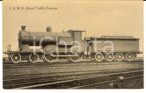 Cartolina originale da collezione 1910 ca LONDON AND SOUTH WESTERN RAIILWAY Mixed Traffic Express Postcard 1