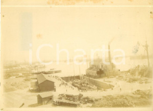 Fotografia d epoca originale 1892 ALGER ALGERIE Le bassin de RADDOUB Fotografia cm 17 x 13 1