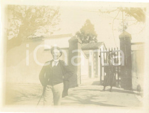 Fotografia d epoca originale 1892 ALGER ALGERIA Entrata ai depositi di BIRKADEM Fotografia cm 12 x 9 1