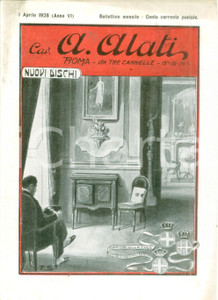 Materiale pubblicitario d’epoca Aprile 1928 ROMA Ditta Cav ALATI Canzoni di primavera Listino mensile ILLUSTRATO 1