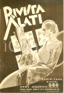 Giornale, rivista storica Settembre 1934 Rivista ALATI Films sonori danze moderne Rivista ILLUSTRATA 1