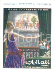 Materiale pubblicitario d’epoca Gennaio 1929 ROMA Ditta Cav. ALATI Musica sinfonica Listino mensile ILLUSTRATO 1