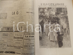 Giornale, rivista storica 1901 L ILLUSTRAZIONE ITALIANA Manovre di cavalleria a VITERBO Sovracoperta n°36 1