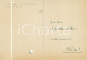 Cartolina originale da collezione 1940 ca MILANO Ditta MAINZ & Son Ltd BRADFORD Offerte lane Cartolina FG NV 1