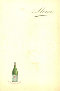 Materiale pubblicitario d’epoca 1930 ca MILANO Aranciata SAN PELLEGRINO MenÃ¹ pubblicitario NON COMPILATO 1