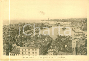 Cartolina originale da collezione 1935 ca DIEPPE FRANCE Vue générale de l AvantPort Cartolina FP NV 1
