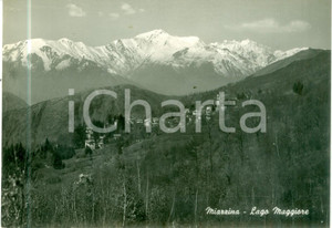 Cartolina originale da collezione 1953 MIAZZINA VB Panorama del paese Cartolina postale FG VG 1