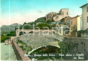 Cartolina originale da collezione 1958 LOANO SV Ponte Antico e Castello dei DORIA Cartolina FG VG 1