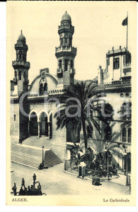 Cartolina originale da collezione 1950 ca ALGER La CathÃ©drale Carte postale ANIMEE VINTAGE 1