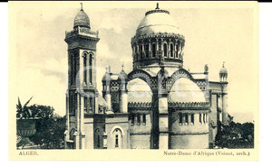 Cartolina originale da collezione 1950 ca ALGER NotreDame d Afrique Carte postale VINTAGE 1