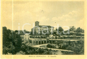 Cartolina originale da collezione 1940 ca ROCCA GRIMALDA AL Veduta del Castello Cartolina FG NV 1