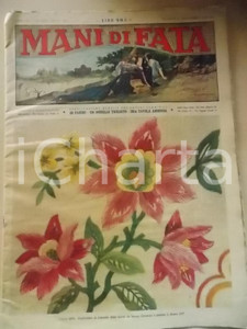 Giornale, rivista storica 1937 MILANO Rivista MANI DI FATA Borsa da lavoro  RICAMO Anno XII nÂ° 6 1