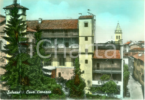 Cartolina originale da collezione 1965 ca SALUZZO CN Veduta di Casa CAVAZZA Cartolina FG VG 1