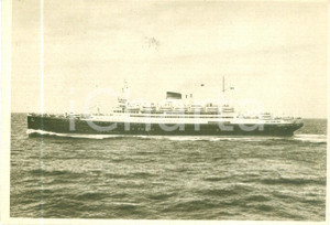 Cartolina originale da collezione 1956 GENOVA SocietÃ  Navigazione ITALIA Motonave SATURNIA Cartolina FG NV 1