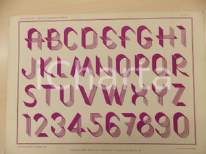 Stampa, bozzetto originale 1931 PANZANI Lettres modernes  Composition par PICAUD  RECTOVERSO Pl. 16 1