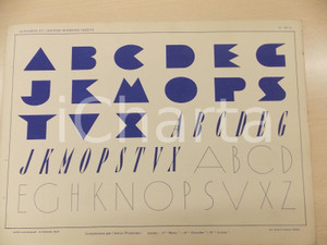 Stampa, bozzetto originale 1931 PANZANI Lettres modernes  Composition PLUMEREAU Masse et LinÃ©as Pl. 25 1