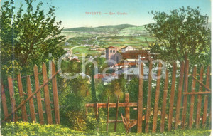 Cartolina originale da collezione 1915 TRIESTE Panorama con Cattedrale di SAN GIUSTO Cartolina FP VG 1
