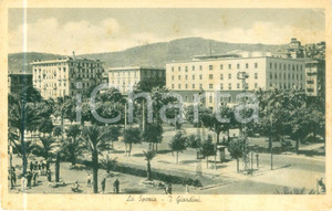 Cartolina originale da collezione 1930 ca LA SPEZIA Ragazzini ai giardini pubblici Cartolina FP NV 1