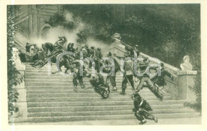 Cartolina originale da collezione 1930 ca Giuseppe GARIBALDI all assalto di Villa CORSINI Cartolina FP NV 1