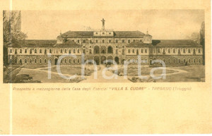 Cartolina originale da collezione 1939 TRIUGGIO MB Prospetto Casa Esercizi Villa Sacro Cuore TREGASIO Cartolina 1