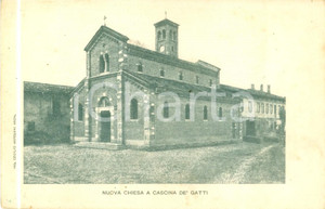 Cartolina originale da collezione 1905 ca SESTO SAN GIOVANNI MI Nuova chiesa a CASCINA DE  GATTI Cartolina FP NV 1
