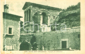 Cartolina originale da collezione 1930 ca CAMPELLO SUL CLITUNNO PG Tempietto Alle fonti del CLITUMNO Cartolina 1