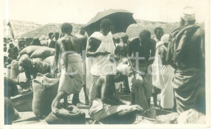 Cartolina originale da collezione 1935 ca MOGADISCIO SOMALIA Mercato indigeno Cartolina ANIMATA FP NV 1