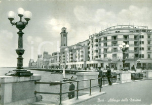Cartolina originale da collezione 1956 BARI Veduta del Grande Albergo delle Nazioni Cartolina DANNEGGIATA FG VG 1