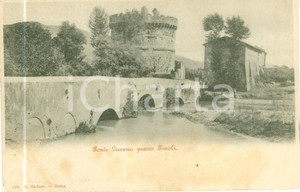 Cartolina originale da collezione 1900 ca TIVOLI RM Veduta del Ponte Lucano Cartolina postale FP NV 1