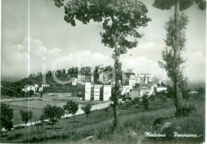 Cartolina originale da collezione 1954 MINTURNO TO Panorama della cittÃ  Cartolina postale FG VG DANNEGGIATA 1