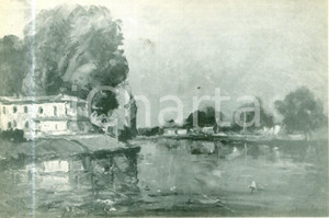 Cartolina originale da collezione 1966 Mario CAPUZZO Sul Brenta Cartolina artistica FG NV 1