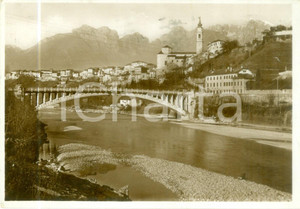 Cartolina originale da collezione 1939 BELLUNO Ponte della Vittoria sul fiume PIAVE Cartolina FG VG 1